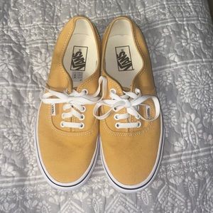 Brand New Yellow Authentic Vans